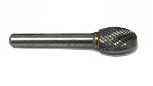SE-5 Norseman Premium Carbide Burr Oval/Egg Shape Double Cut USA (18329)