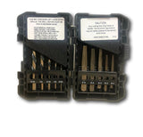 Norseman 10pc Screw & Bolt Extractor EZ Out Set Left Drill Bits #1-5 USA #35484