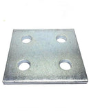 (4624) P2079 4-Hole Flat Square Splice Plate FittIng for Unistrut Channel
