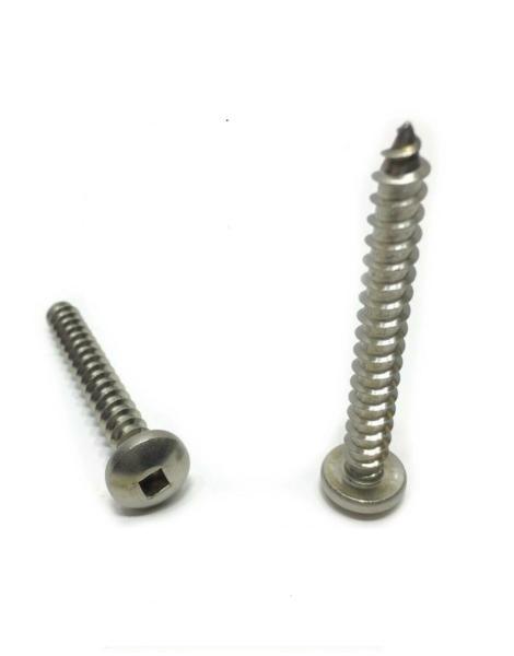 #14 x 2" Sheet Metal Screws StaInless Steel Pan Head Square Drive
