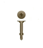 #10-24 x 1-7/16" Self DrillIng Screw Wafer Head w/ WIngs "WAR COATED"
