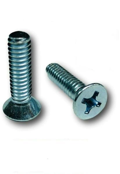 8-32 x 1-1/2" Phillips Flat Head MachIne Screw Zinc Plated Countersunk