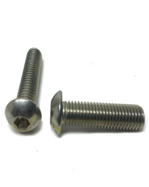 10-32 x 1" Button Head Socket Cap Screw StaInless Steel Screws UNF