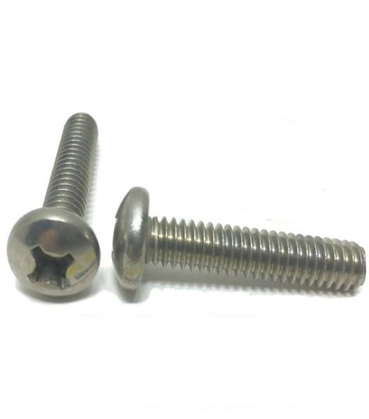 #10-32 x 2" Phillips Pan Head MachIne Screw StaInless Steel NF