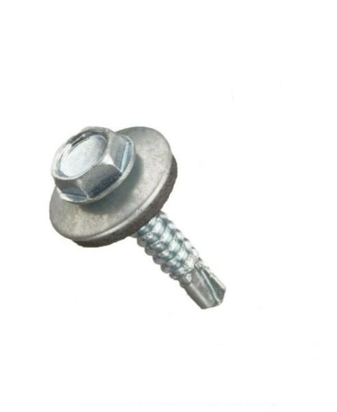 INTERCORP HA1016 #10 x 1" Self Drilling Screw Hex Washer Head W/Washer - 1,500