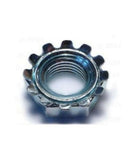 8-32 Kep Nuts / External Tooth Star Locknuts Zinc Plated