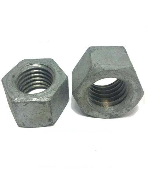(Qty 100) 5/16-18 Low Carbon Grade 2 Finished Hex Nuts Hot Dipped Galvanized