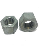 (Qty 100) 5/16-18 Low Carbon Grade 2 Finished Hex Nuts Hot Dipped Galvanized