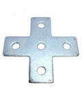 (#4628) P1028 5-Hole Flat Cross Splice Plate FittIng for Unistrut Channel