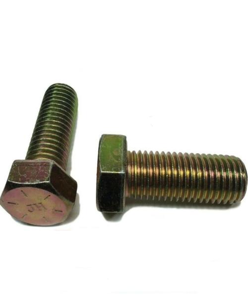 (Qty 25) 9/16-12 x 1 1/2" Hex Bolt Zinc Plated Grade 8 Cap Screw Full Thread