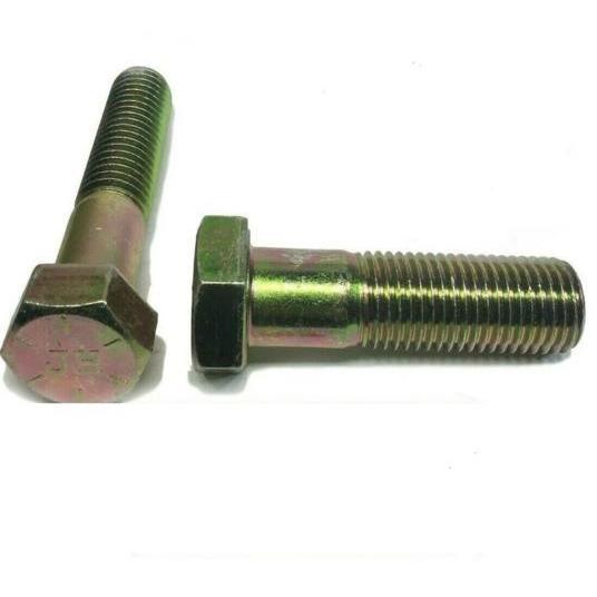 3/8"-16 x 1 3/4" Hex Bolt Zinc Plated Grade 8 Cap Screw Partial Thread