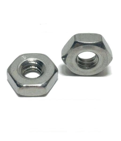 #12-24 StaInless Steel FInished Hex Nuts 304 / 18-8