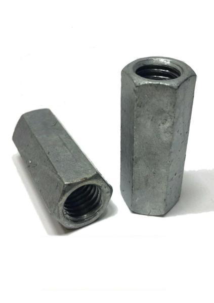 5/8"-11 x W 13/16" x L 2 1/8" Coupling Nut Hot Dipped Galvanized Wrench