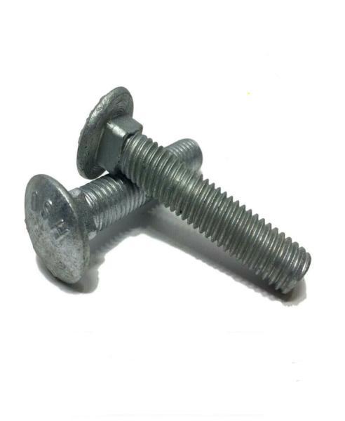 3/8"-16 x 4-1/2" Carriage Bolt Hot Dipped Galvanized A307