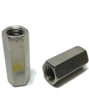 5/16"-18 x W 7/16" x L 1" Stainless Steel Threaded Rod Coupling Nuts