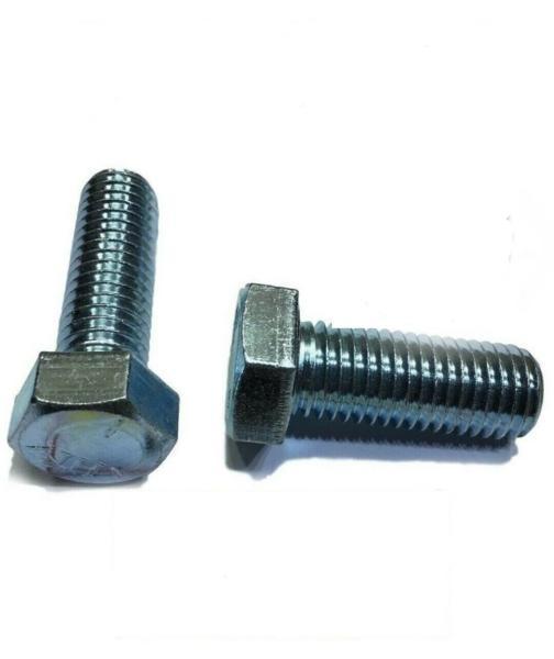 1"-8 x 2 1/2" Hex Bolt Zinc Plated Grade 5 Cap Screw Full Thread