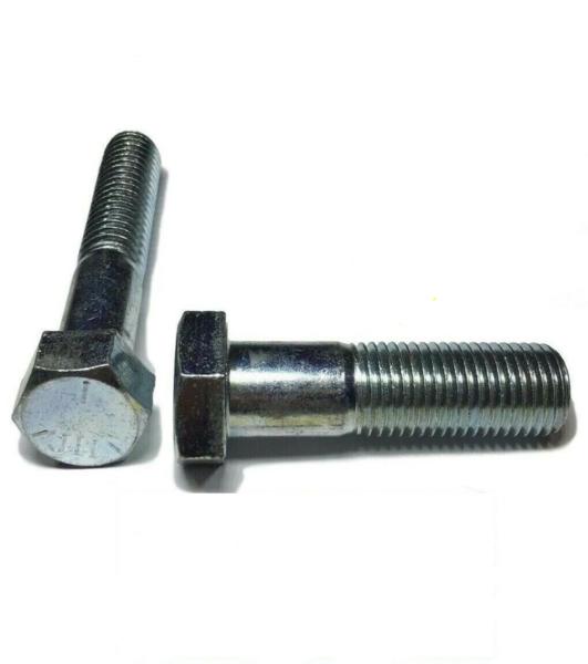 (Qty 250) 1/2-13 x 2" Hex Bolt Zinc Plated Grade 5 Cap Screw Partial Thread