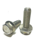 (Qty 25) 1/4"-20 x 1-1/2" Stainless Steel Hex Cap Serrated Flange Bolt FT UNC