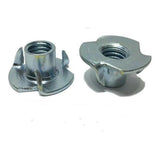 3 Prong T-Nut 10-24 x 5/16" (Tee Nut) Zinc Plated