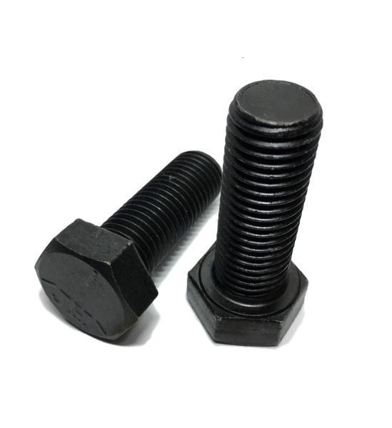 (Qty 10) 3/4-10 x 1 1/2" Hex Bolt Plain Black Grade 5 Cap Screw Full Thread