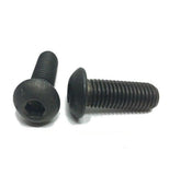 1/2"-13 x 3" Button Head Cap Screw Black Oxide Thread Socket