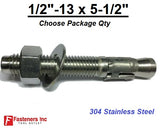 1/2" x 5 1/2" Concrete Wedge Anchor Stainless Steel Grade 304