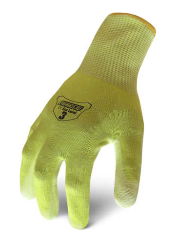 12 PAIR / DOZEN IronClad IKC3-HSY A3 Cut Knit Gloves Yellow