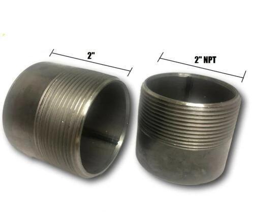 2" NPT x 2" TOE Black Steel Pipe Nipple Sch 40 "Threaded One End"