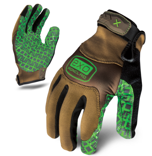 IronClad Gloves EXO2-PGG Project Lover Grip Brown & Green