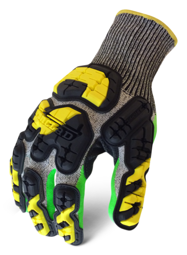 IronClad INDI-KC5G Knit Cut 5 Grip Nitrile Coated Grip Palm Glove