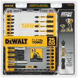 DEWALT DWA2FTS25IR FlexTorq Impact Driver Bit Set 25-Piece