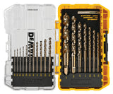 DEWALT DW1958 Bit Drill Set Gold Ferous 18Pc